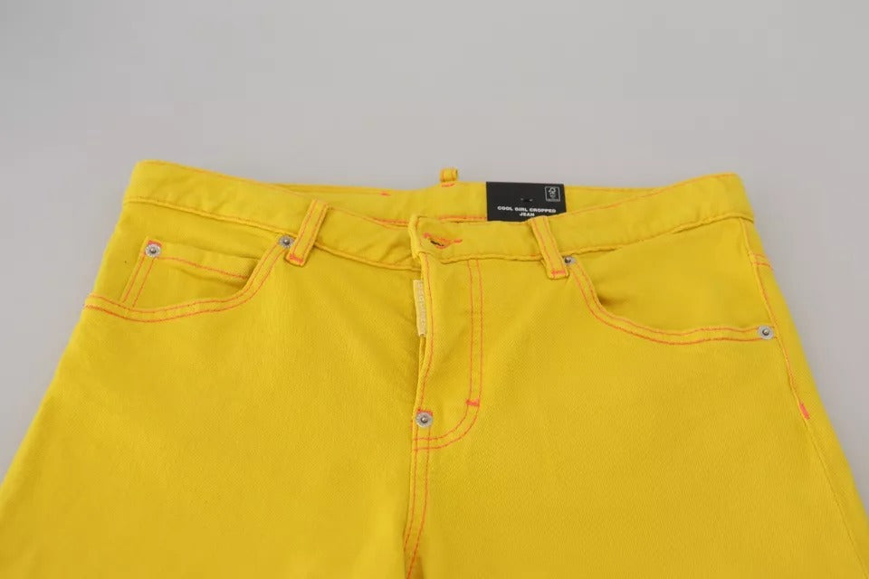 Dsquared² Sarı Pamuklu Düşük Bel Kot Pantolon Cool Girl Jeans